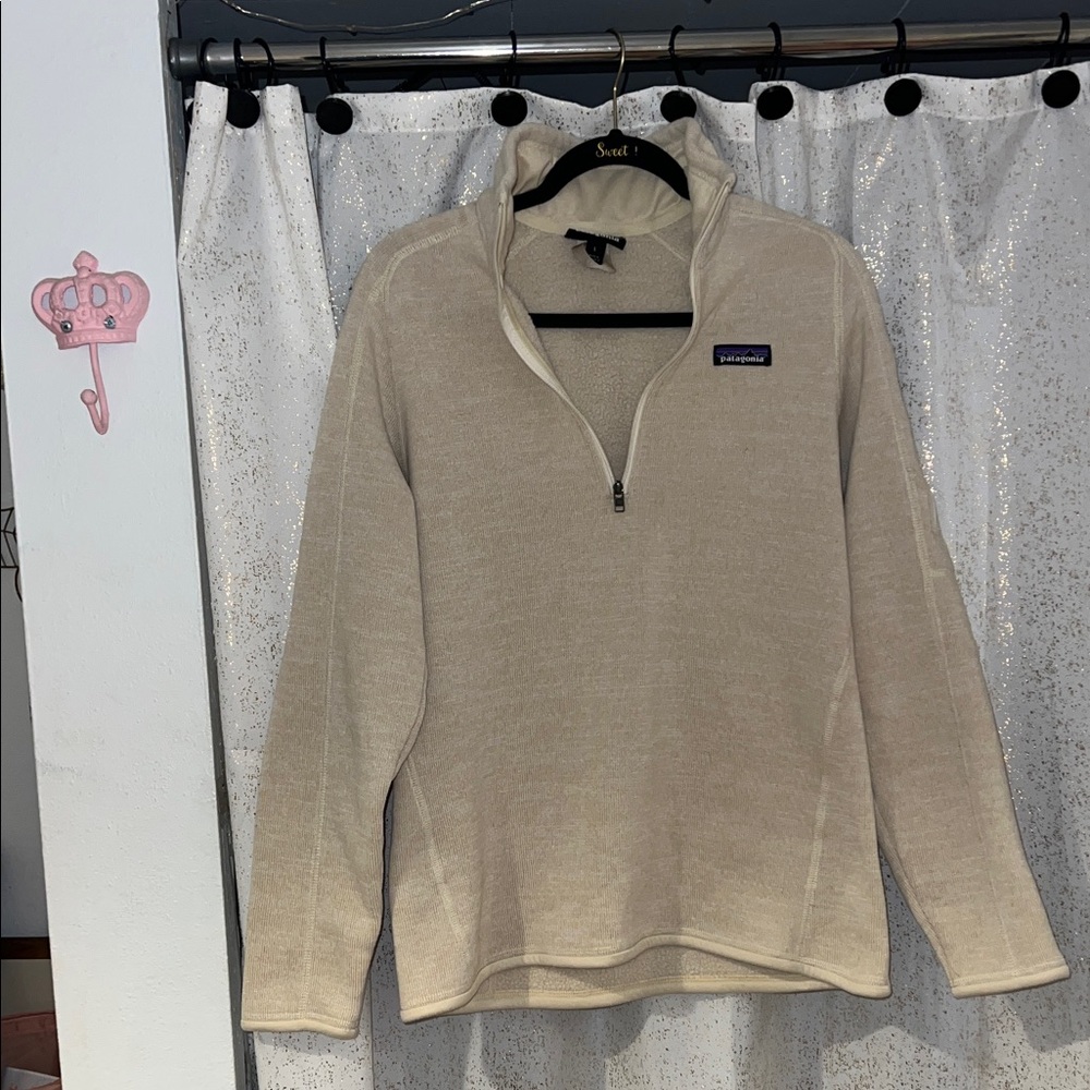 Patagonia Cream Quarter-Zip Fleece Jacket - Picture 6 of 11